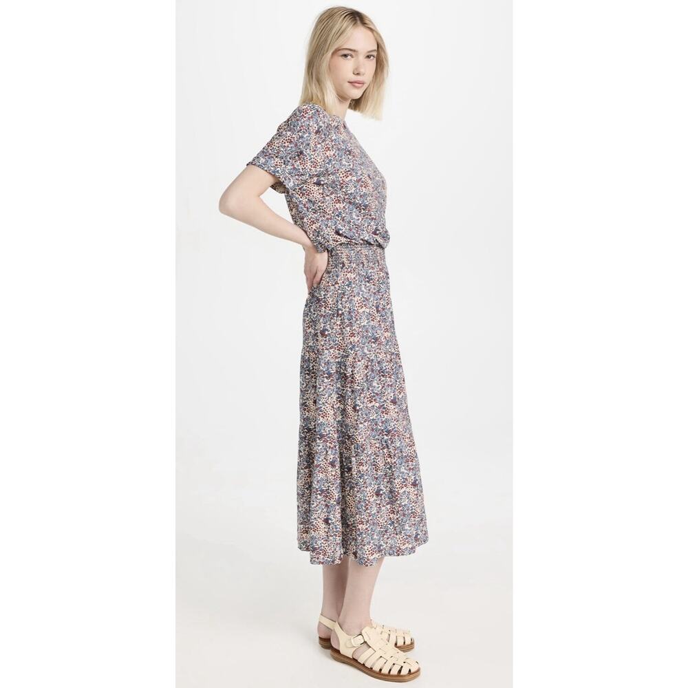 NATION LTD 2023 Martine Casual Peasant Cherry Blossom Maxi Dress - Picture 3 of 16